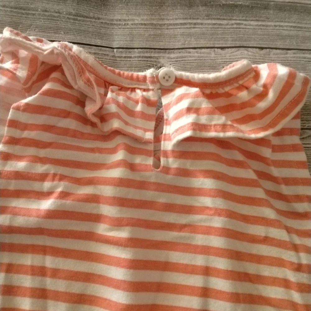 10/$40 Little Lass Pink and Orange Striped Floral Set